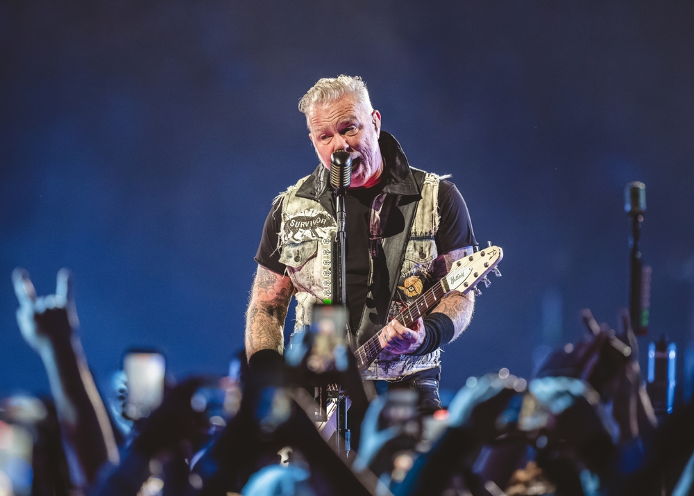 Musician James Hetfield of Metallica. Bill Raymond, Shutterstock