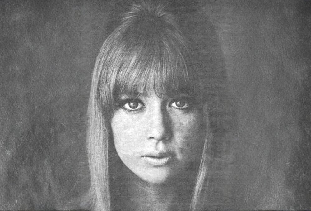 Pattie Boyd Headshot from 1965. Ths image has been retouched.