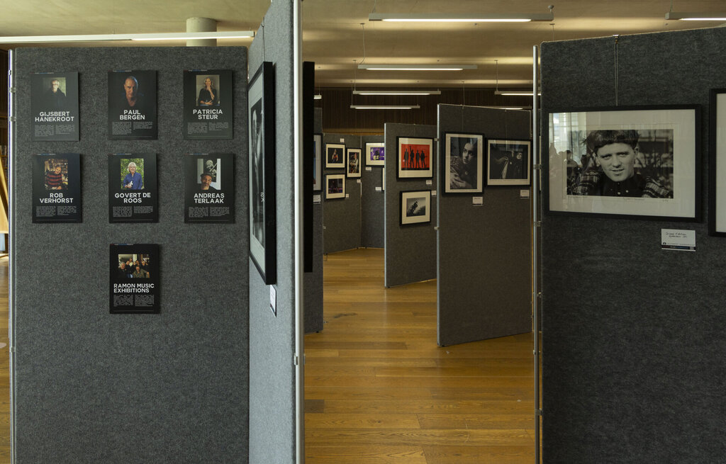 U2, Sinéad O'Connor And Gallagher Featured In Dún Laoghaire '50 Years Of Irish Rock' Exhibition 3 Dlr lexicon exhibition opening - 50 Years of Irish Rock Through the Lens of Dutch. Photo credit: Paul Sherwood for Coalesce 2026
