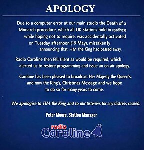 Radio Station Apologises After Accidentally Announcing Death Of King Charles 3 Screenshot 2026 05 21 123012