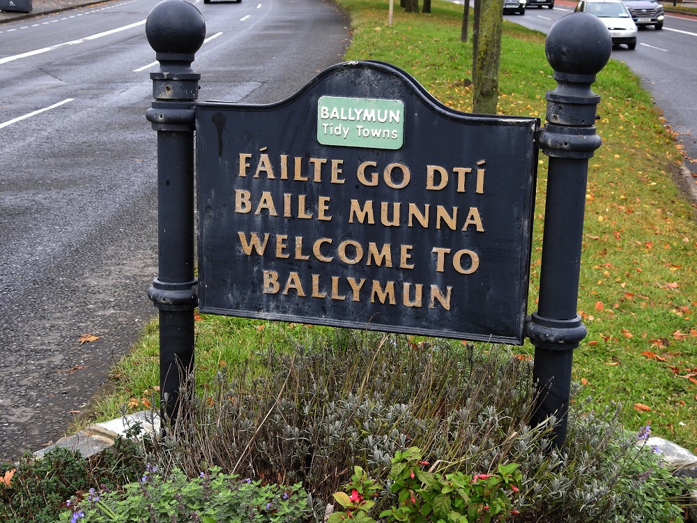 Welcome To Ballymun Sign