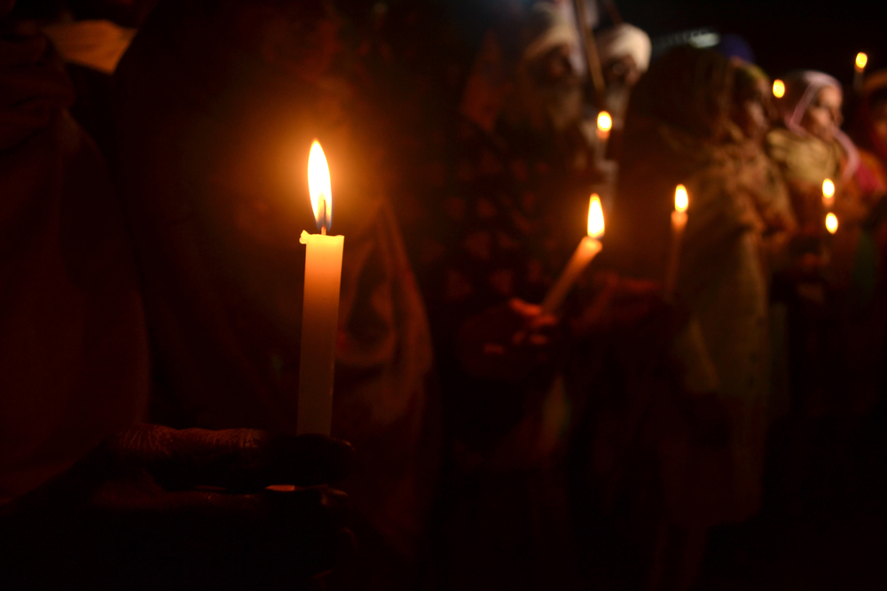 Candle light vigil