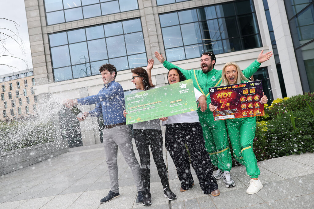 Luciana was joined by her partner Ana and The Winnies to celebrate her top prize win of €20,000! Photography by Julien Behal