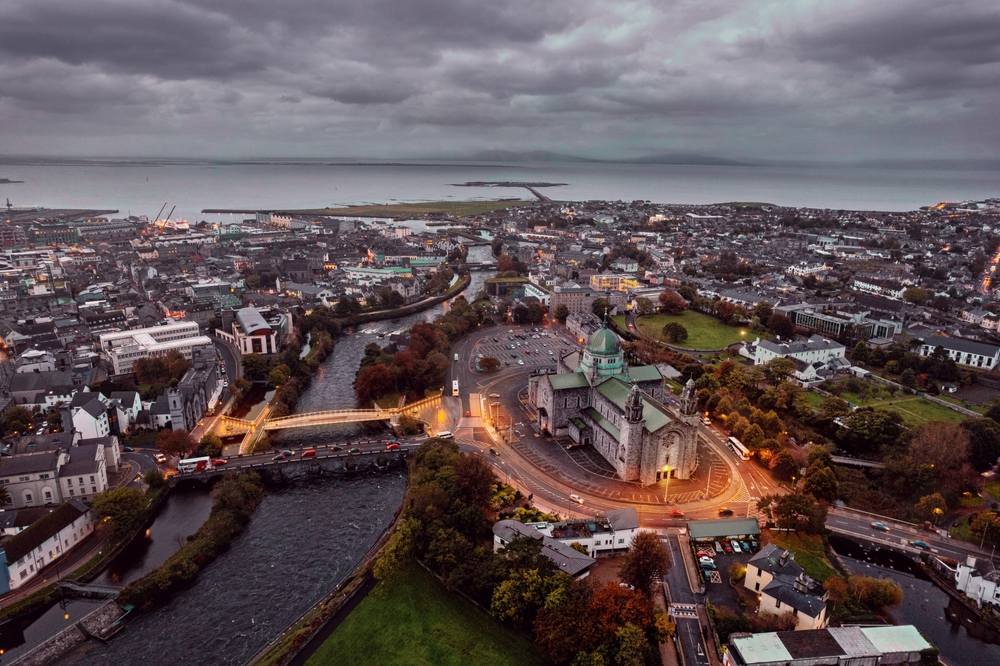 Kildare Named Ireland's Most Energy-Efficient Business County 4 Aerial view on Galway City, Ireland