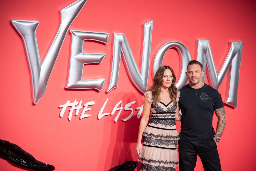 Director Kelly Marcel and Tom Hardy attend the UK Premiere Of 'Venom The Last Dance.' Loredana Sangiuliano, Shutterstock