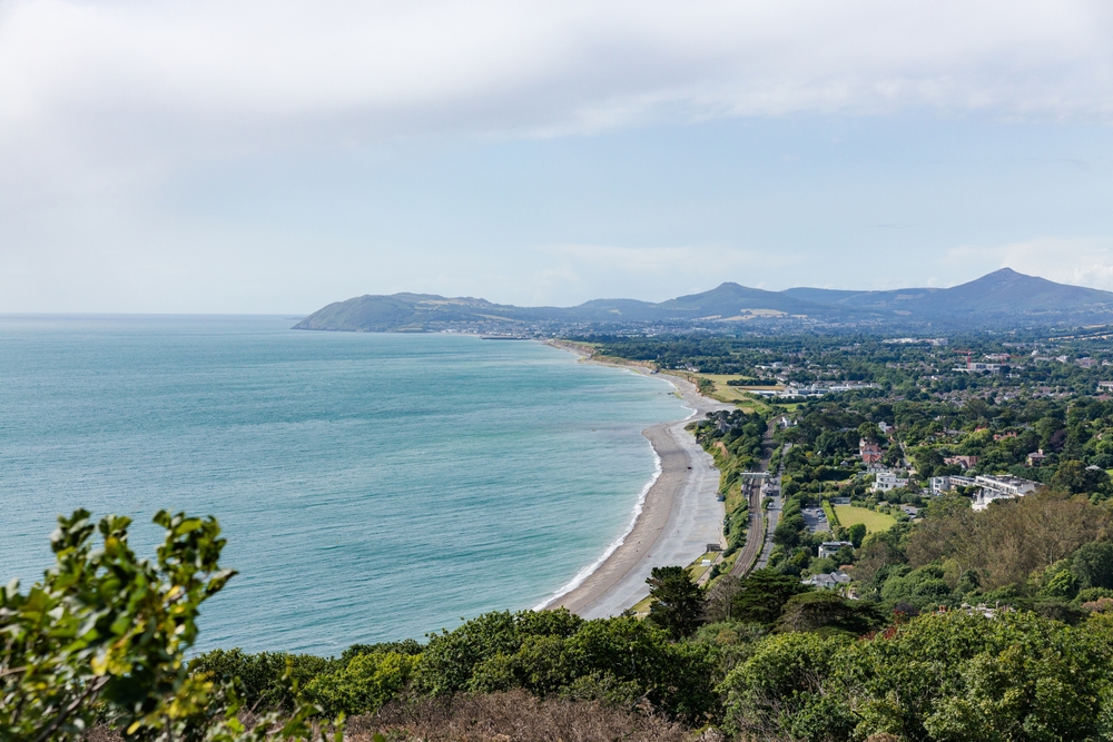 Best Hidden Swimming Spots In Dublin 3 Panoramic coastal view of Dublin, Ireland from Killiney Hill