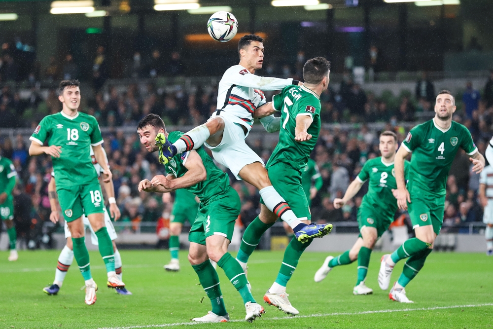 Ireland 2022 FIFA World Cup Qualifier, Ireland versus Portugal, Aviva Stadium, Dublin. D Ribeiro, Shutterstock