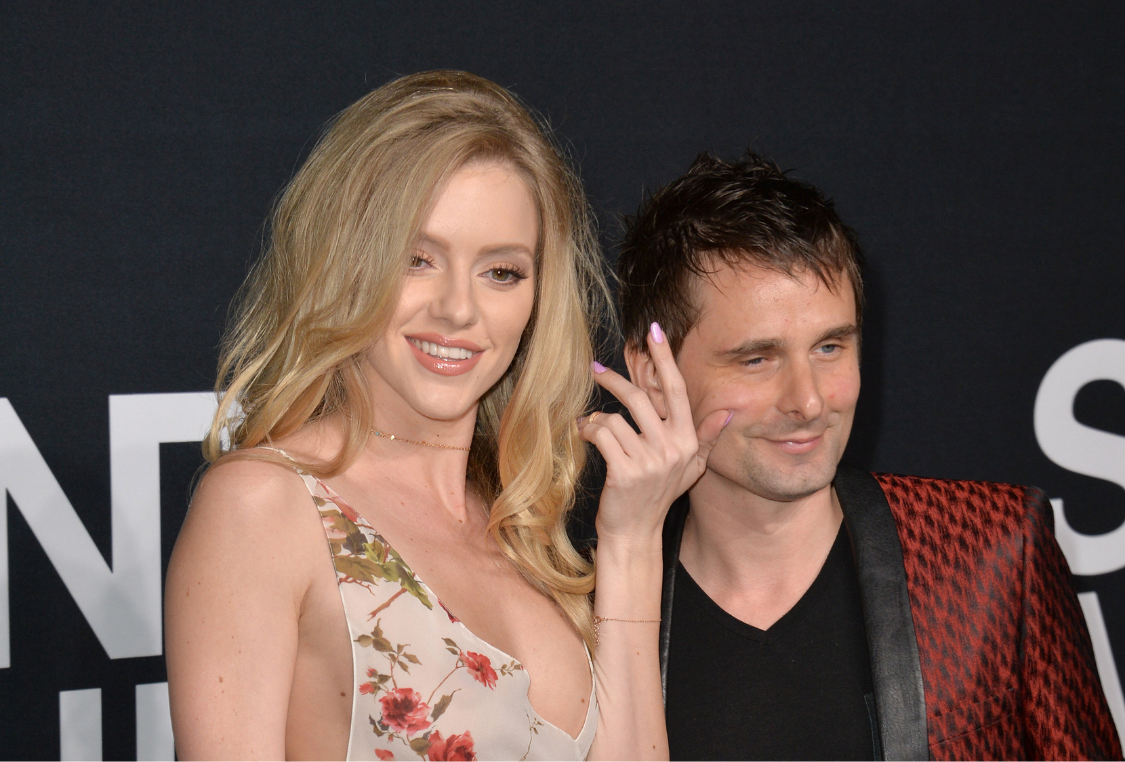 Elle Evans, Matt Bellamy. Photo credit: Jaguar PS, Shutterstock