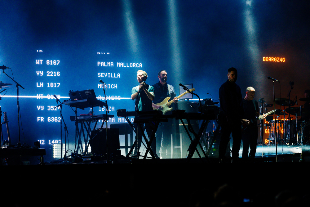 Massive Attack performing at Park Live festival in Moscow, Russia, 2018. Photo credit: Forn Studio, Shutterstock