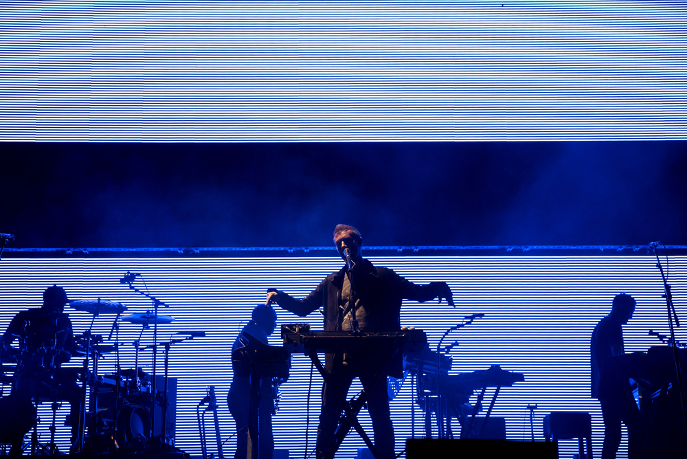 Massive Attack performing at Park Live festival in Moscow, Russia, 2018. Photo credit: Christian Bertrand, Shutterstock