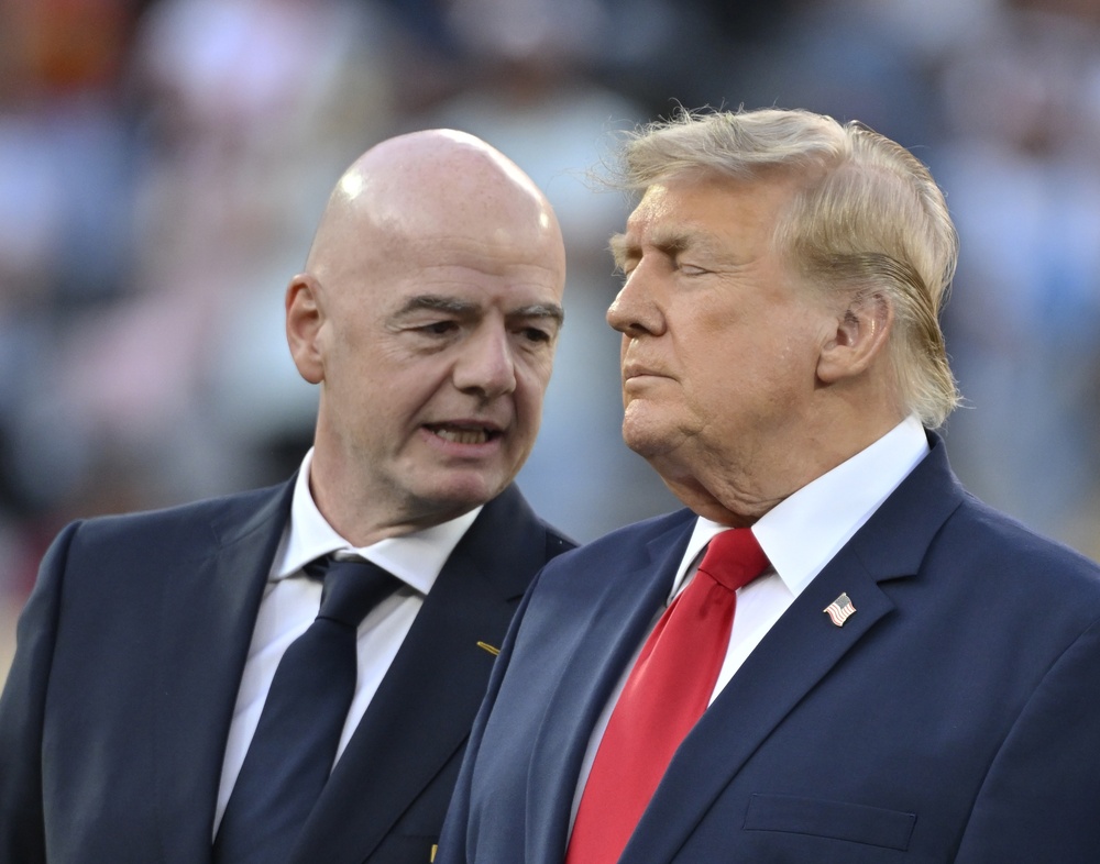 President Donald Trump and FIFA President Gianni Infantino. Photo credit: A Ricardo, Shutterstock