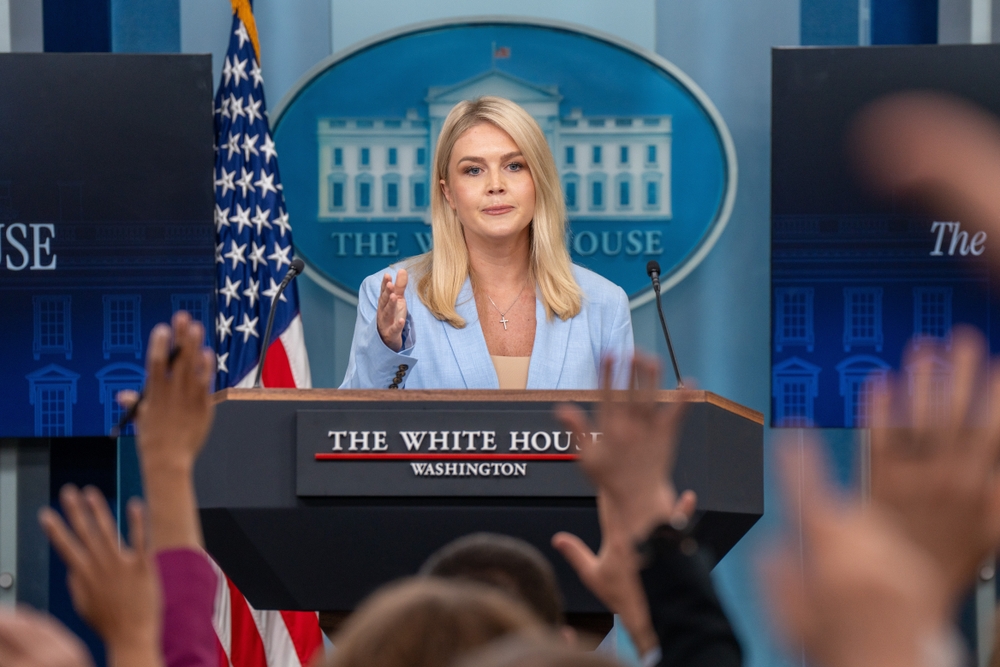 White House Press Secretary Karoline Leavitt To Leave Role Later This Month 5 Press Secretary Karoline Leavitt at a White House Press Briefing. Photo credit, Joey Sussman, Shutterstock