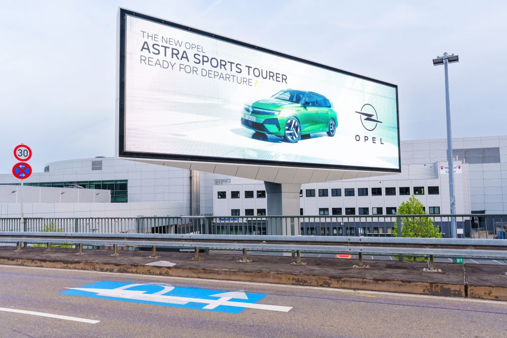 Road sign ad