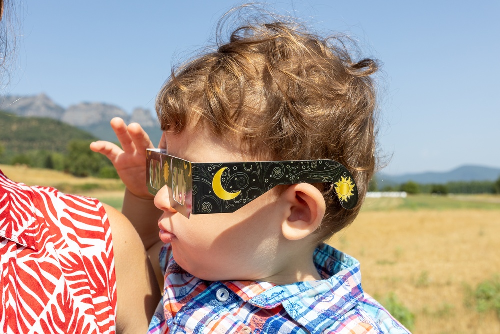 The Eclipse Is Not The Only Spectacle Taking Over Irish Skies Tonight 3 The safest way to look directly at an eclispe is to wear certified eclipse glasses. Image credit: Shutterstock