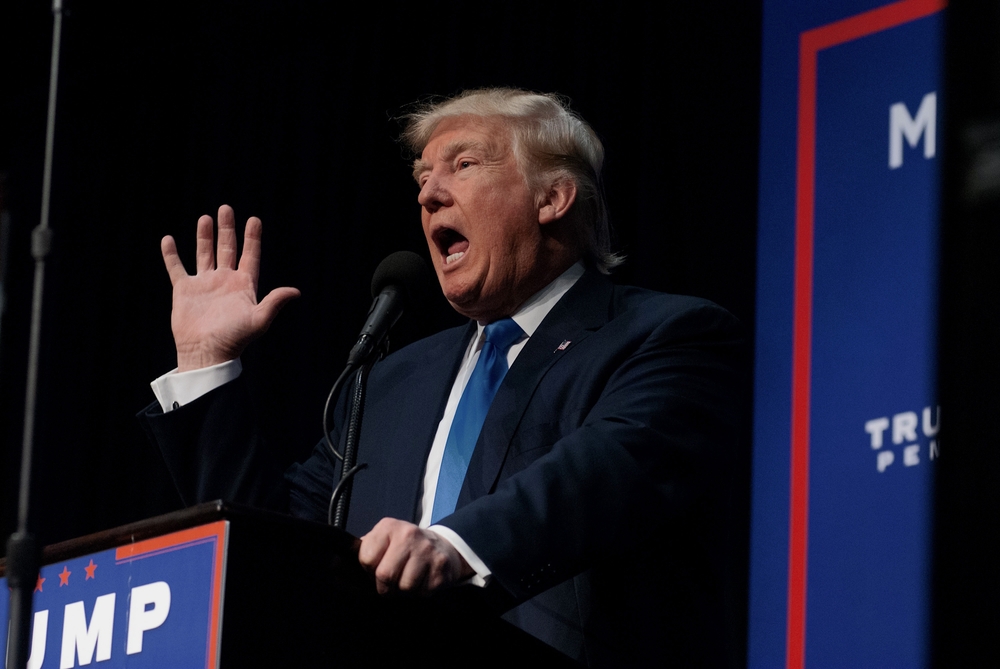 Anti-Trump Protest To Take Place This Saturday On Parnell 11 Donald Trump. Photo credit: Mark Reinstein, Shutterstock