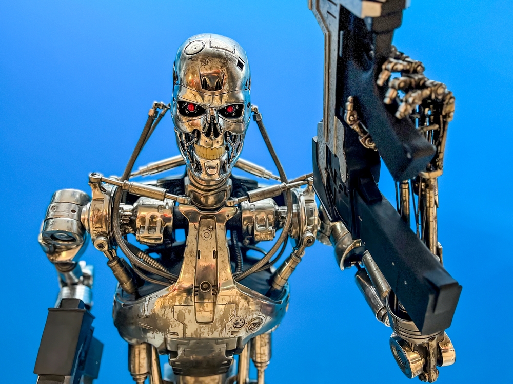 Heath Ledger Named Top Movie Villain 5 Life-size figure of a T-800 from the movie Terminator, Madrid, Spain, 2024. Photo credit: Shutterstock