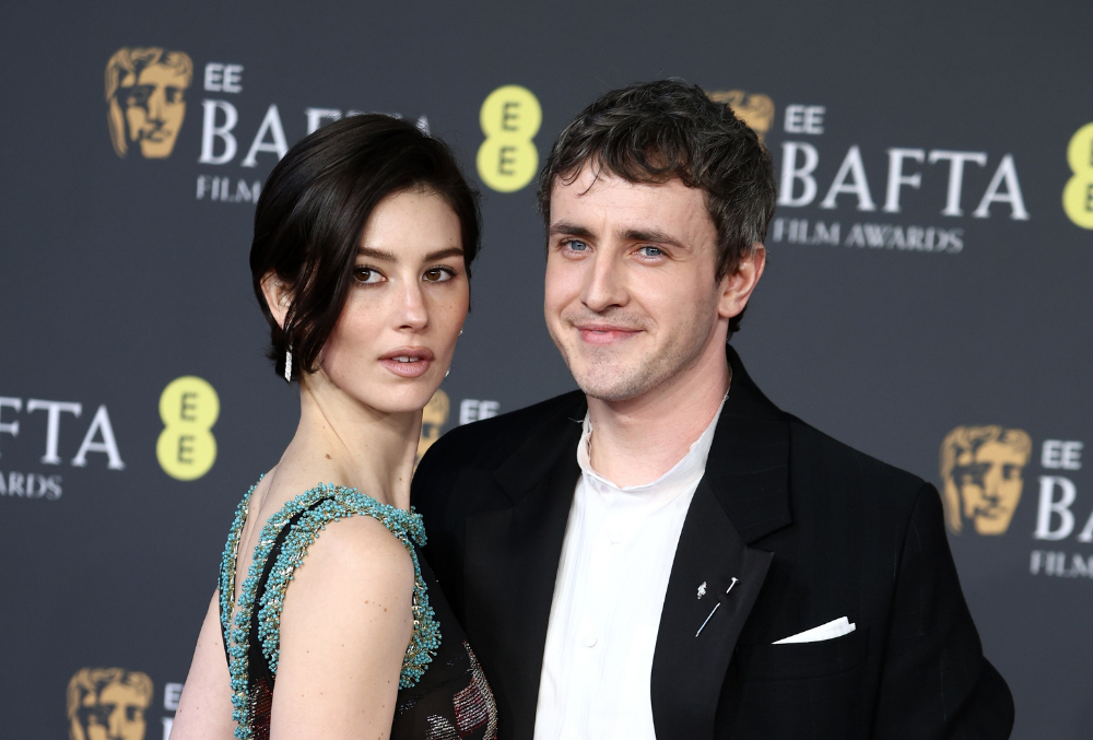 Paul Mescal and Gracie Abrams attend the 2026 BAFTA. Photo credit: Fred Duval, Shutterstock