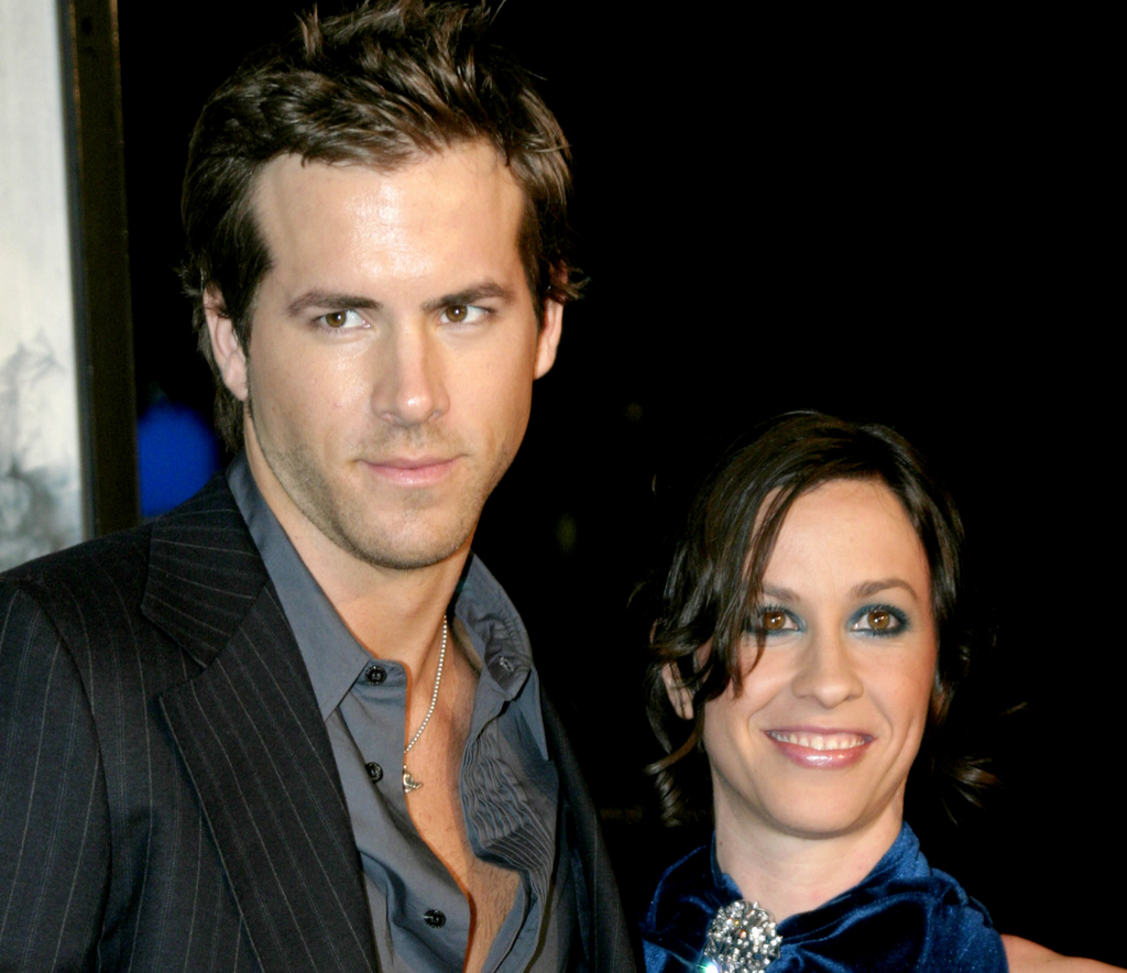 Ryan Reynolds and Alanis Morissette. Photo credit: Tinseltown, Shutterstock