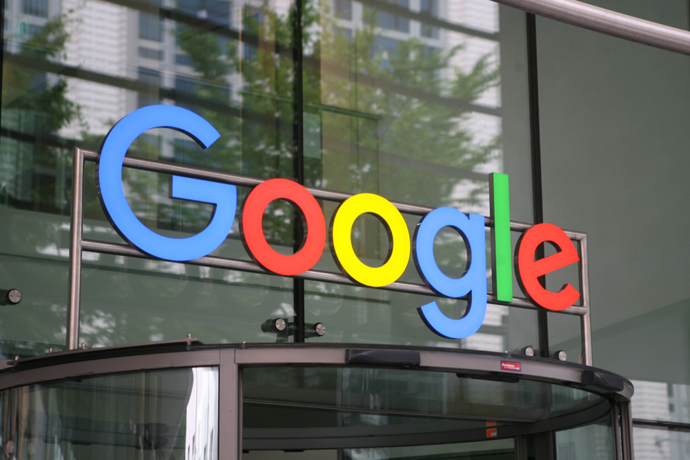 Google Fined €403 Million Over Location Data Practices 3 Hamburg, Germany, September 2017, GOOGLE logo at the German office in Hamburg Photo credit: HB Photo / Shutterstock.com