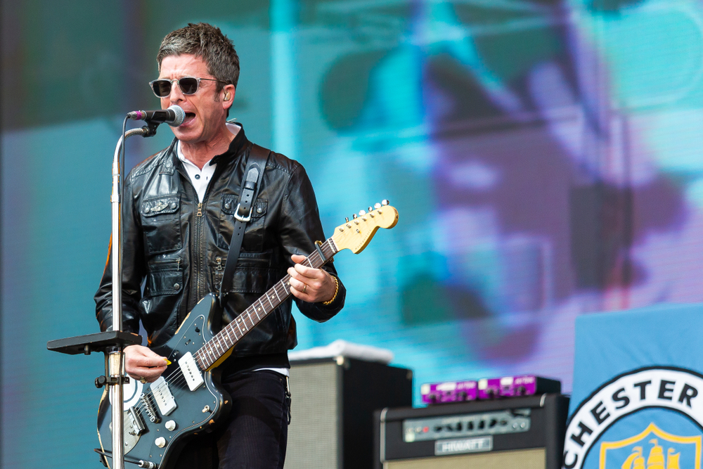 Perth, Scotland: 26 May 2018 Noel Gallagher's High Flying Birds headline the main stage at BBC Biggest Weekend